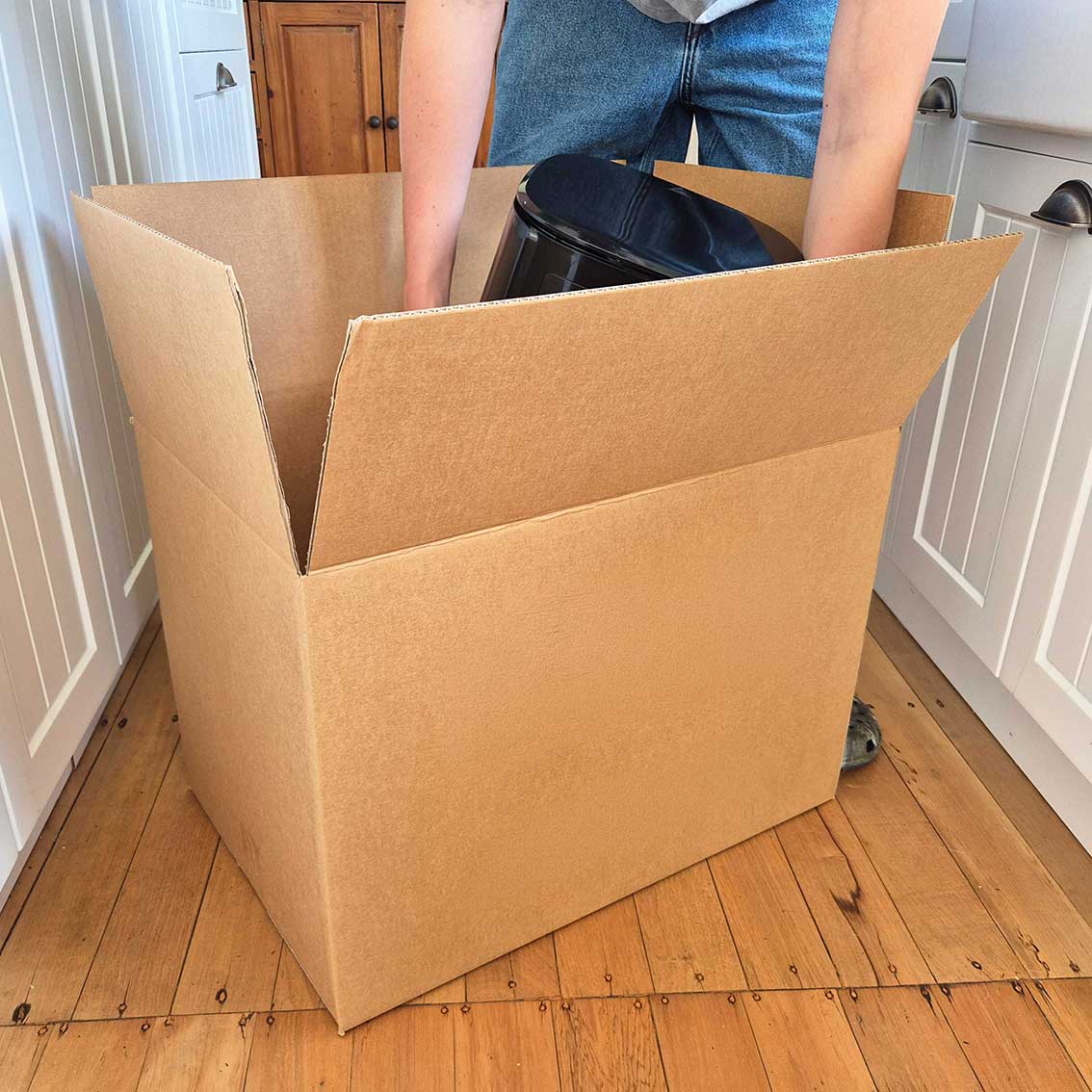 Large packing box used for moving and downsizing